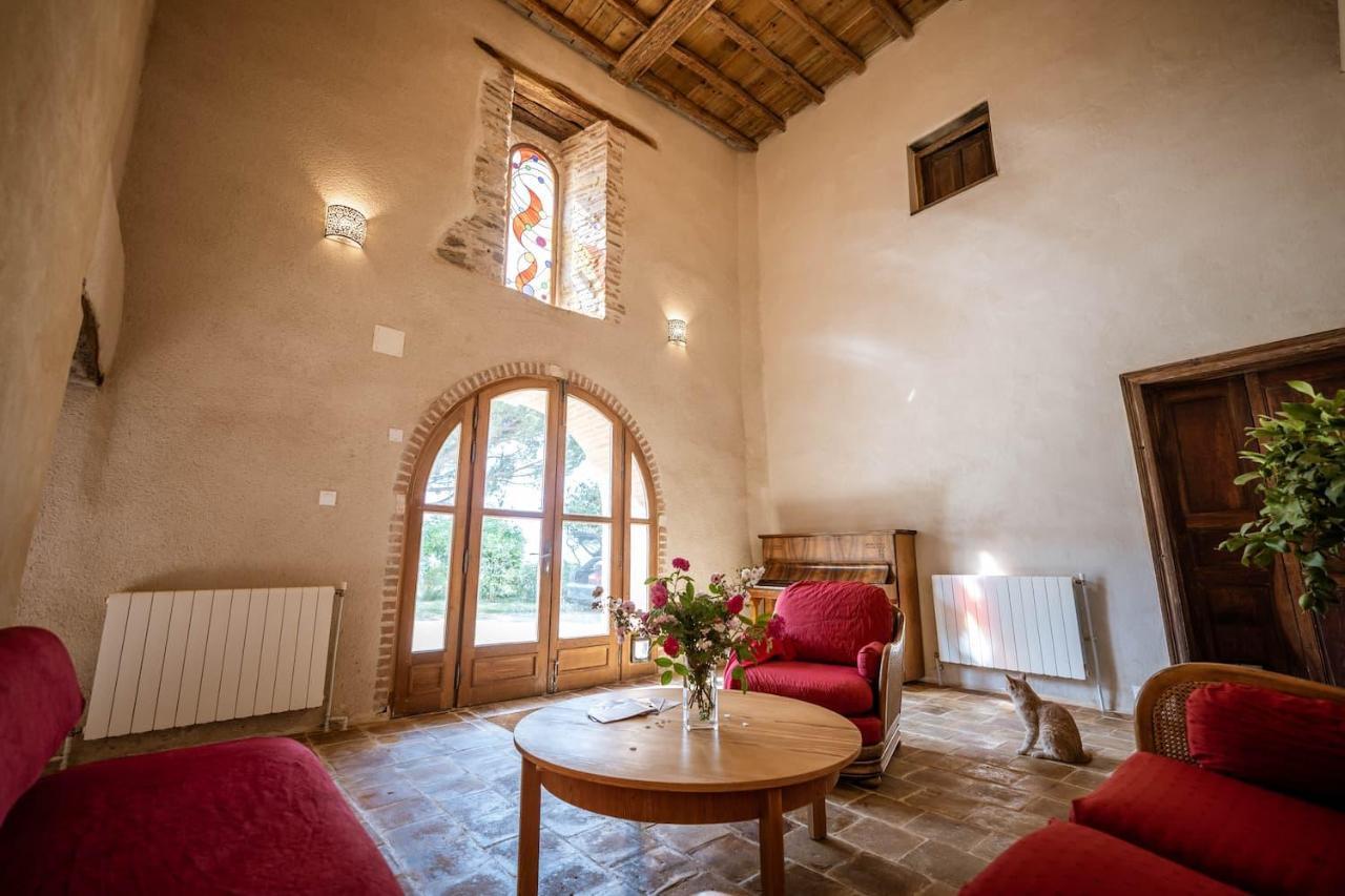 Chambres Et Table D'Hotes - Les Jardins De La Longagne Saussenac ภายนอก รูปภาพ